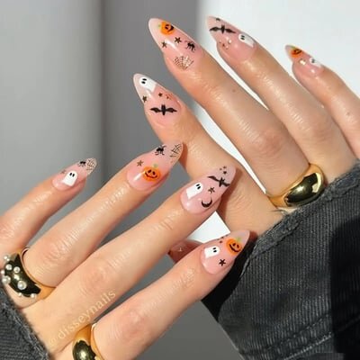 unghie halloween disegni semplici